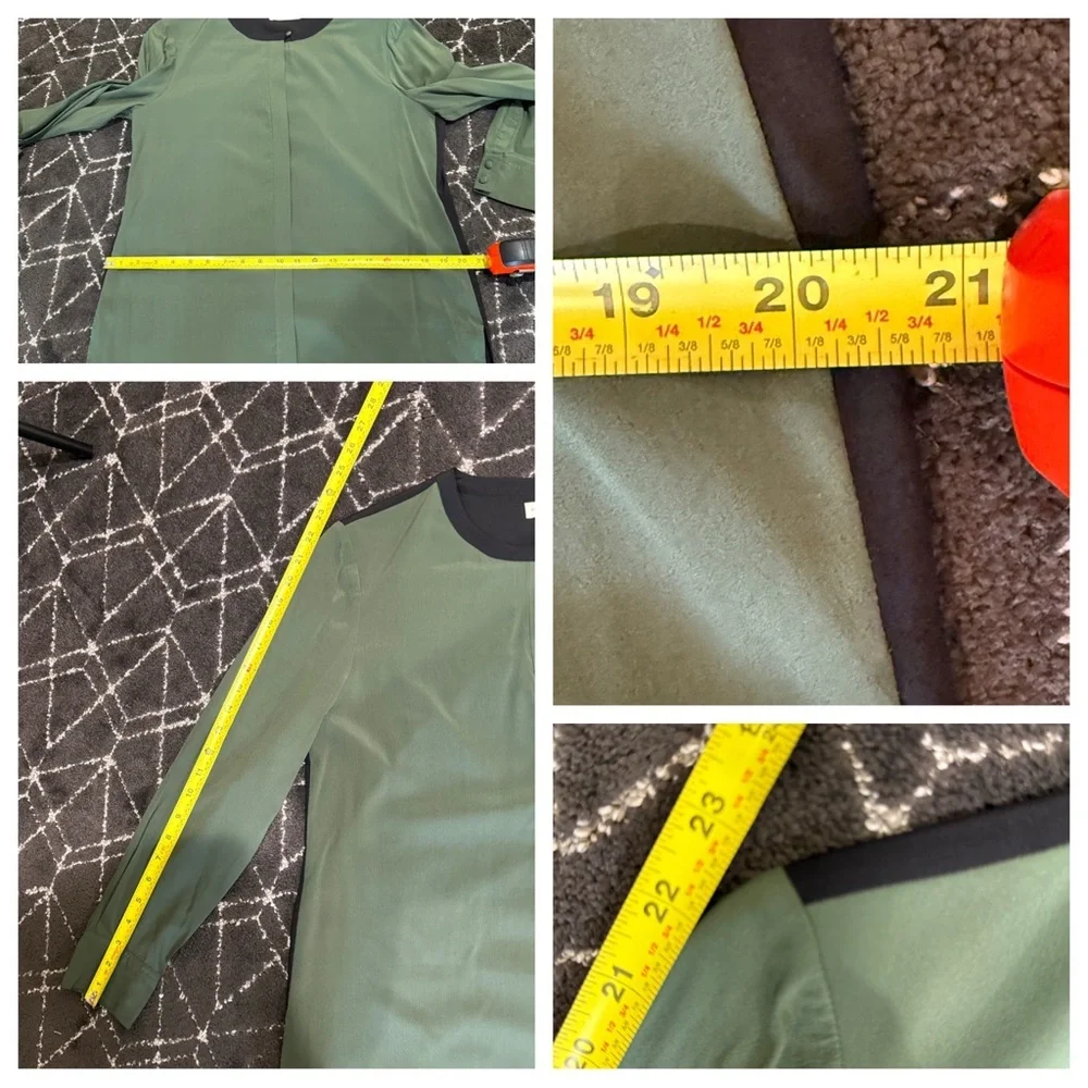 Silk! Tory Burch color blocked blouse